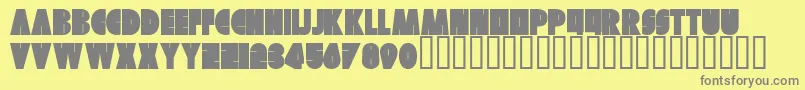 Skuer Regular Font – Gray Fonts on Yellow Background