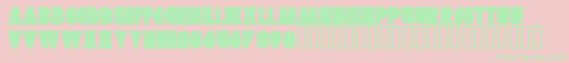 Police Skuer Regular – polices vertes sur fond rose