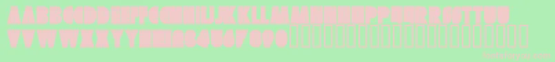 Skuer Regular Font – Pink Fonts on Green Background