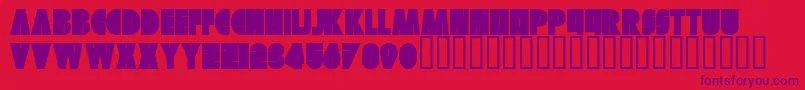 Skuer Regular Font – Purple Fonts on Red Background