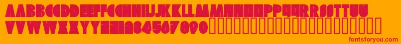 En savoir plus sur la police Skuer Regular Police Skuer Regular – polices rouges sur fond orange