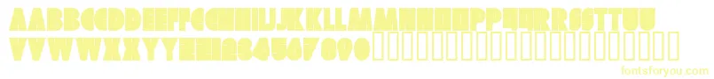 Czcionka Skuer Regular – żółte czcionki