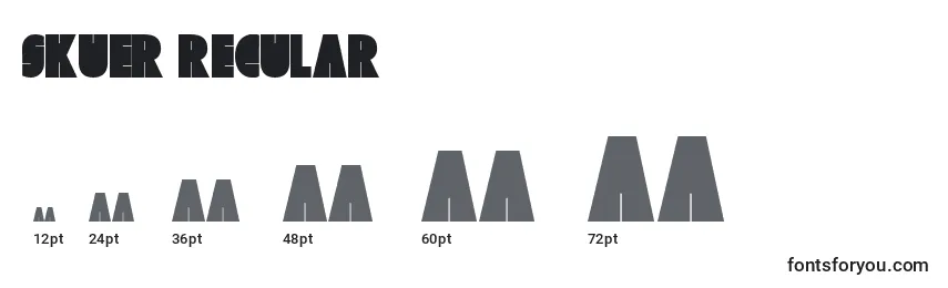 Skuer Regular Font Sizes