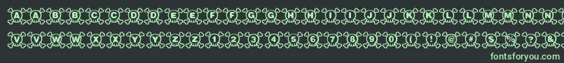 Skully Font – Green Fonts on Black Background