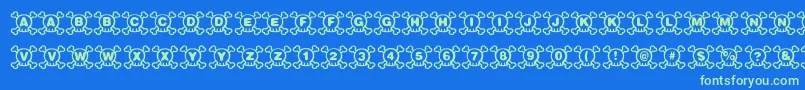 More about Skully Font Skully Font – Green Fonts on Blue Background