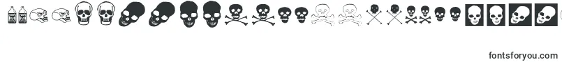 フォントskullz – エストニアのフォント