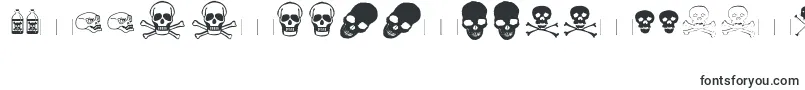 skullz-fontti – latvian fontit