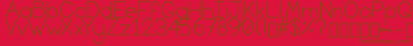En savoir plus sur la police Sky of Eden Regular Police Sky of Eden Regular – polices brunes sur fond rouge