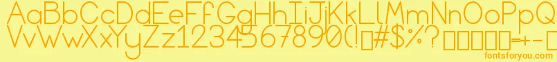 More about Sky of Eden Regular Font Sky of Eden Regular Font – Orange Fonts on Yellow Background