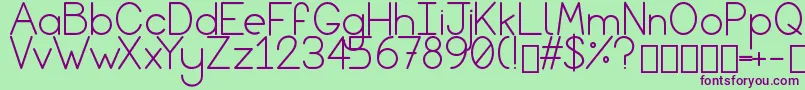 Sky of Eden Regular Font – Purple Fonts on Green Background