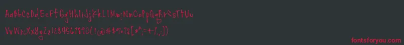 Skydancer Demo Font – Red Fonts on Black Background