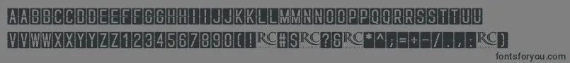 Skyfont NonCommercial-Schriftart – Schwarze Schriften auf grauem Hintergrund