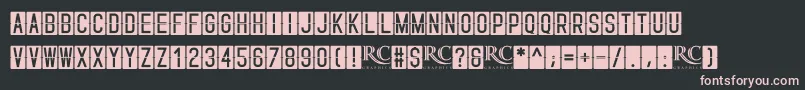 Skyfont NonCommercial Font – Pink Fonts on Black Background