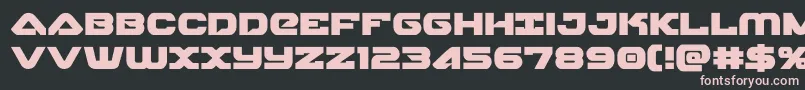 skyhawk Font – Pink Fonts on Black Background