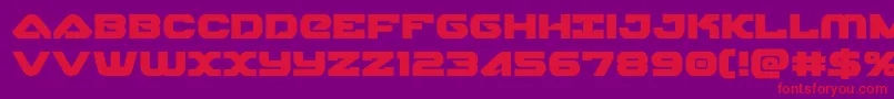 skyhawk Font – Red Fonts on Purple Background