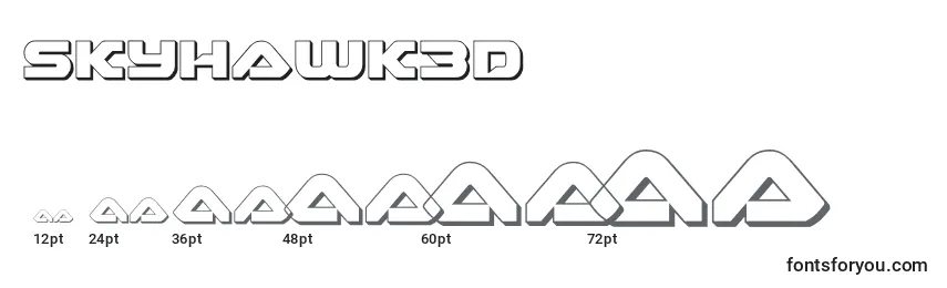 Размеры шрифта Skyhawk3d (141116)