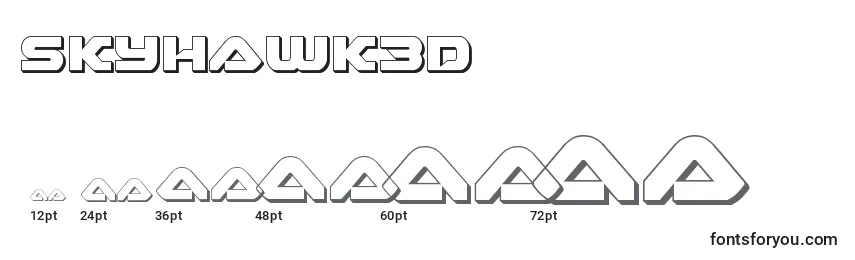Размеры шрифта Skyhawk3d (141117)