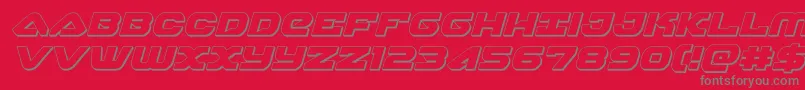 Police skyhawk3dital – polices grises sur fond rouge