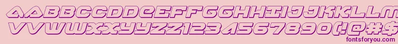 skyhawk3dital Font – Purple Fonts on Pink Background