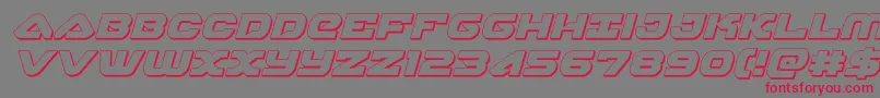 skyhawk3dital Font – Red Fonts on Gray Background