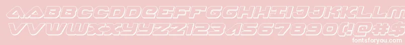 skyhawk3dital Font – White Fonts on Pink Background