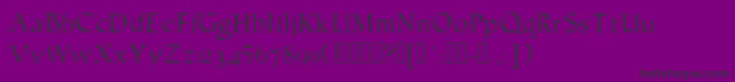 Humanistic Font – Black Fonts on Purple Background