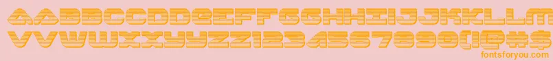 fuente skyhawkchrome – Fuentes Naranjas Sobre Fondo Rosa