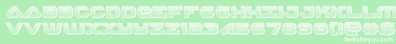 skyhawkchrome Font – White Fonts on Green Background