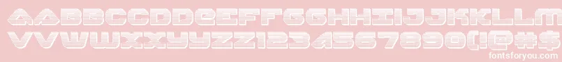 skyhawkchrome Font – White Fonts on Pink Background