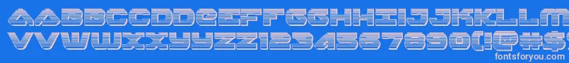 skyhawkchrome Font – Pink Fonts on Blue Background