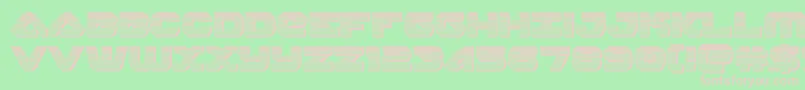 skyhawkchrome Font – Pink Fonts on Green Background