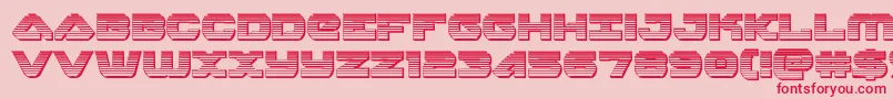 skyhawkchrome Font – Red Fonts on Pink Background