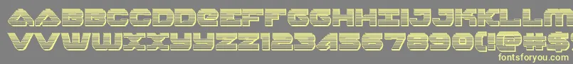 skyhawkchrome Font – Yellow Fonts on Gray Background