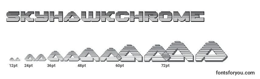 Skyhawkchrome (141121) Font Sizes