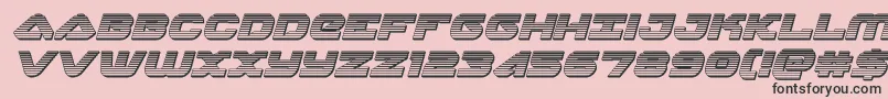 skyhawkchromeital Font – Black Fonts on Pink Background