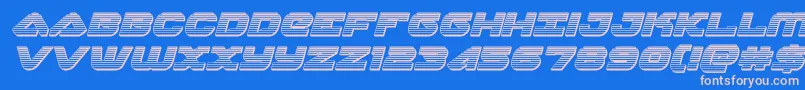skyhawkchromeital Font – Pink Fonts on Blue Background