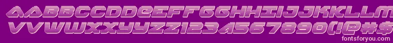 skyhawkchromeital Font – Pink Fonts on Purple Background