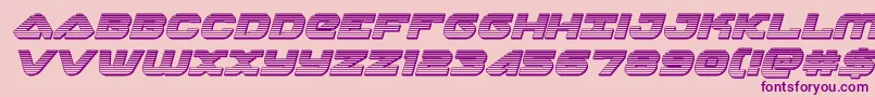 skyhawkchromeital Font – Purple Fonts on Pink Background