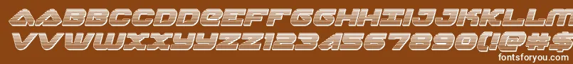 skyhawkchromeital Font – White Fonts on Brown Background