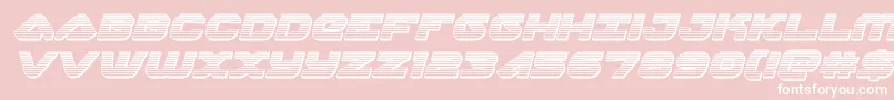 skyhawkchromeital Font – White Fonts on Pink Background