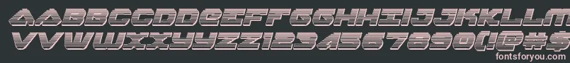 skyhawkchromeital Font – Pink Fonts on Black Background