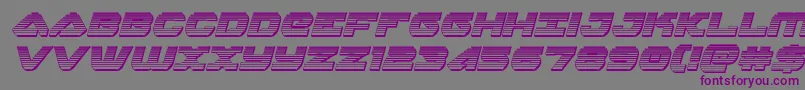 skyhawkchromeital Font – Purple Fonts on Gray Background