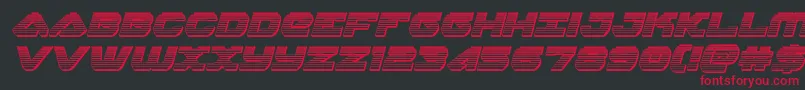 skyhawkchromeital Font – Red Fonts on Black Background