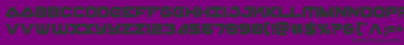 skyhawkcond-Schriftart – Schwarze Schriften auf violettem Hintergrund