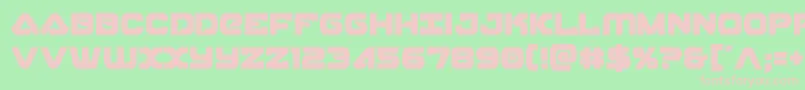 skyhawkcond Font – Pink Fonts on Green Background