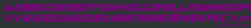 skyhawkcond Font – Purple Fonts on Black Background