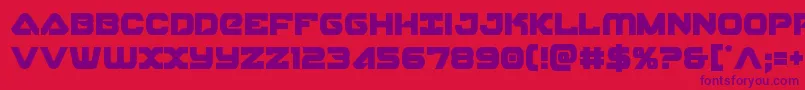 skyhawkcond Font – Purple Fonts on Red Background