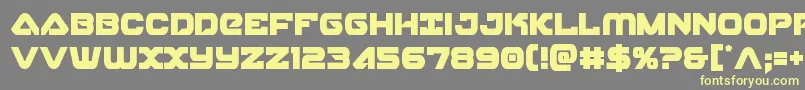 skyhawkcond Font – Yellow Fonts on Gray Background