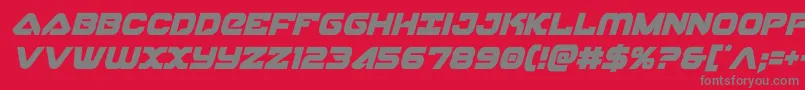 skyhawkcondital Font – Gray Fonts on Red Background