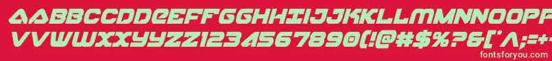 skyhawkcondital Font – Green Fonts on Red Background